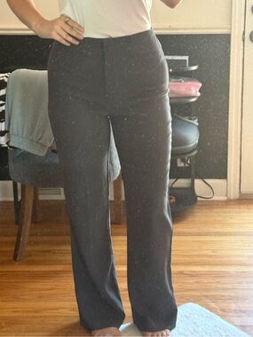 Abercrombie & Fitch Charcoal Gray Straight Leg Pants